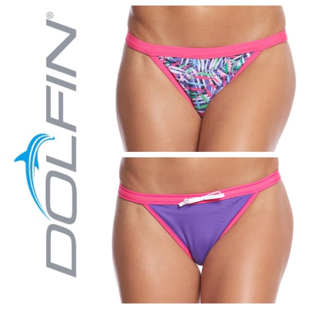 Dolfin Swimwear Reversible Bikini Bottoms, NWT